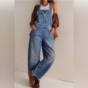 Classic Blue Denim Overalls for Women